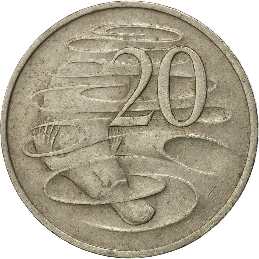 Coin, Australia, Elizabeth II, 20 Cents, 1976, Melbourne, VF(20-25)