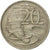 Munten, Australië, Elizabeth II, 20 Cents, 1976, Melbourne, FR, Copper-nickel