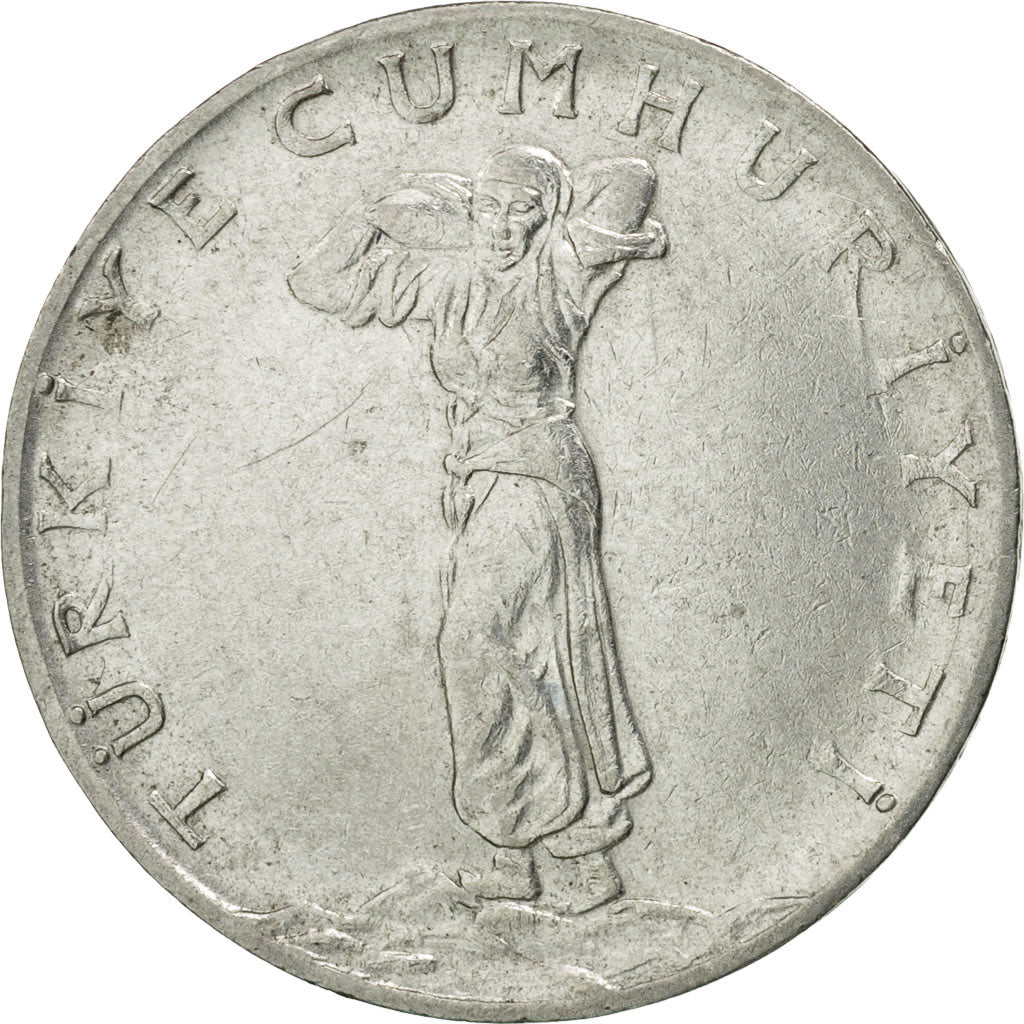 Coin, Turkey, 25 Kurus, 1973, VF(30-35), Stainless Steel, KM:892.3