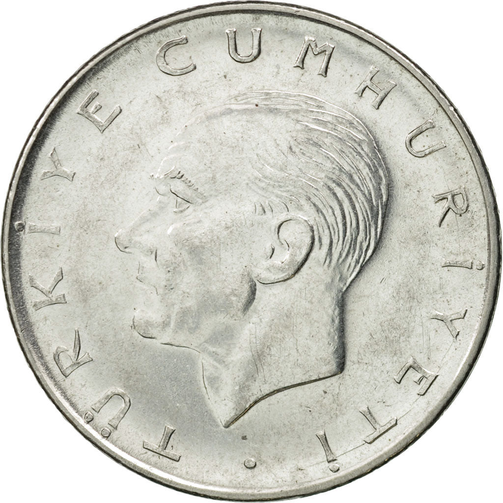 Coin, Turkey, Lira, 1979, EF(40-45), Stainless Steel, KM:889a.2