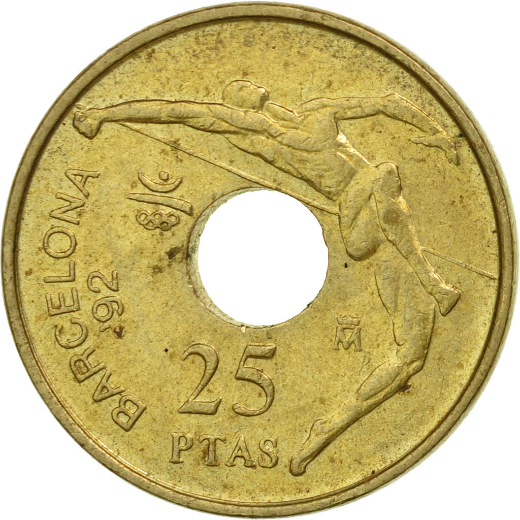 Münze, Spanien, Juan Carlos I, 25 Pesetas, 1991, Madrid, S+, Aluminum-Bronze