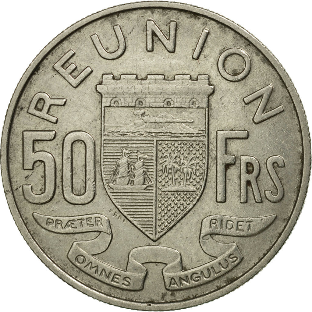 Moneta, Réunion, 50 Francs, 1962, BB, Nichel, KM:12