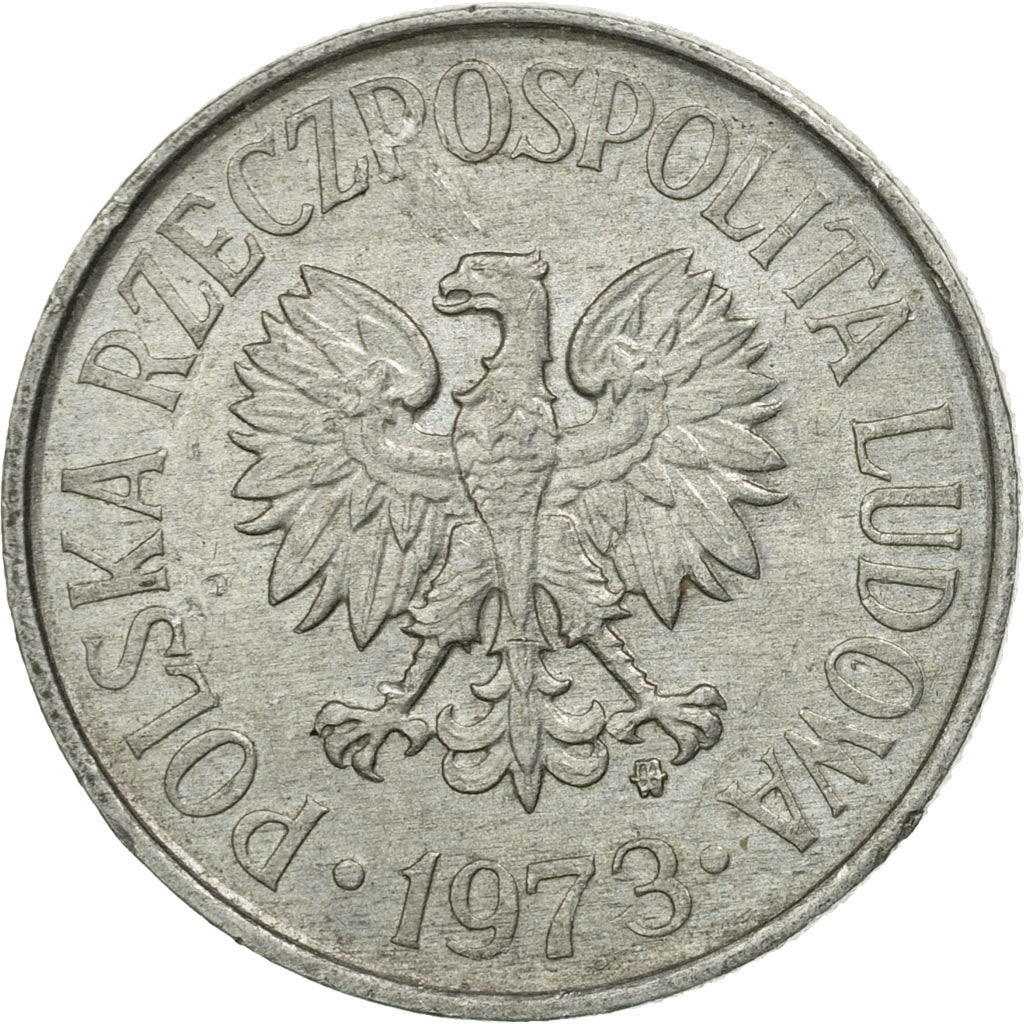 Coin, Poland, 50 Groszy, 1973, Warsaw, VF(30-35), Aluminum, KM:48.1