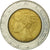 Coin, Italy, 500 Lire, 1989, Rome, VF(30-35), Bi-Metallic, KM:111