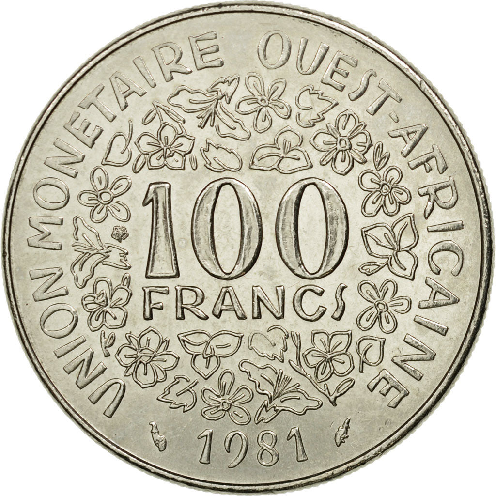 Monnaie, West African States, 100 Francs, 1981, Paris, TTB, Nickel, KM:4