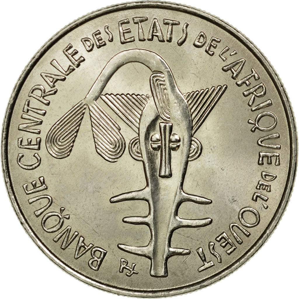 Moneda, Estados del África Occidental, 100 Francs, 1979, Paris, MBC, Níquel