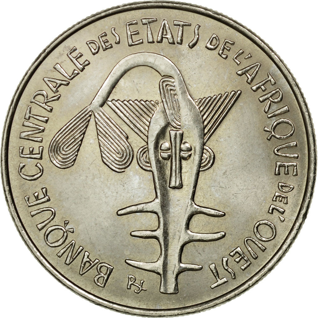 Moneda, Estados del África Occidental, 100 Francs, 1978, Paris, MBC, Níquel