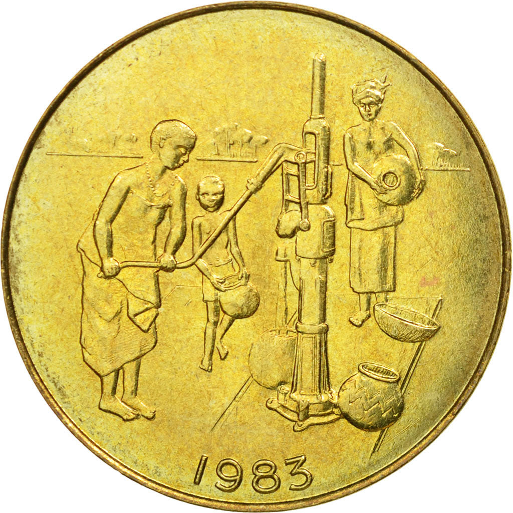 Münze, West African States, 10 Francs, 1983, Paris, SS, Aluminum-Bronze, KM:10