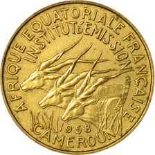 Coin, Cameroon, 5 Francs, 1958, Paris, VF(30-35), Aluminum-Bronze, KM:10