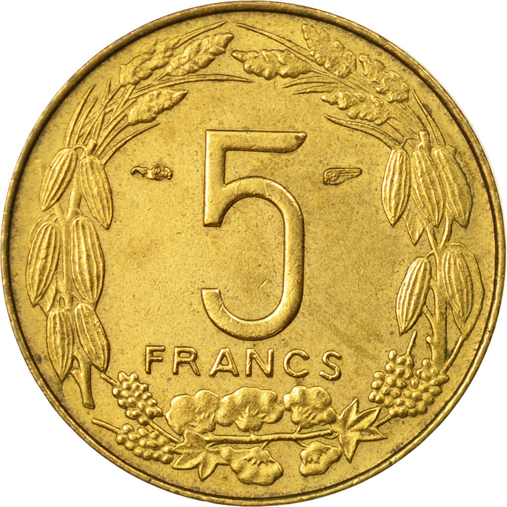 Coin, Cameroon, 5 Francs, 1958, Paris, VF(30-35), Aluminum-Bronze, KM:10