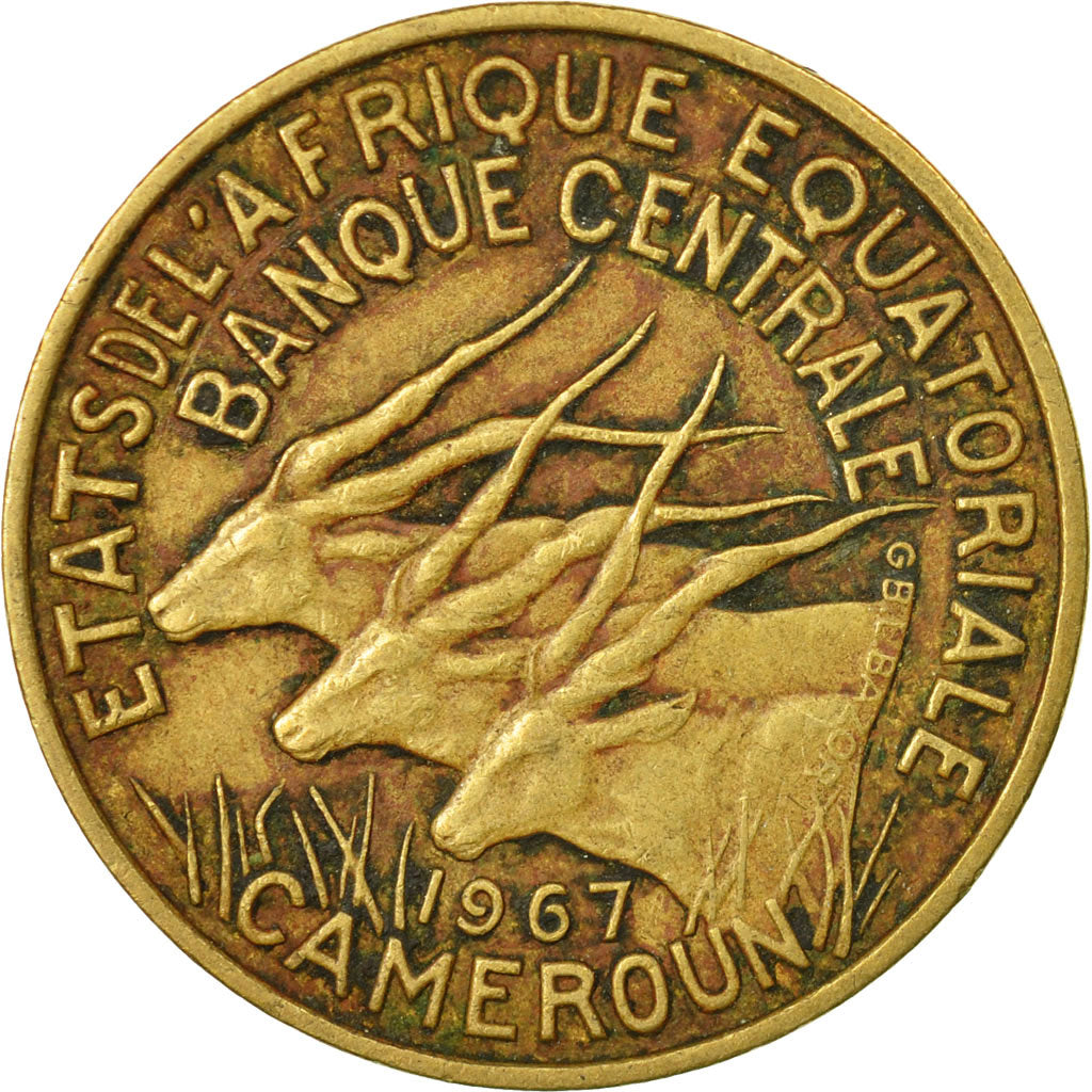 Moneta, Stati dell’Africa equatoriale, 10 Francs, 1967, Paris, MB
