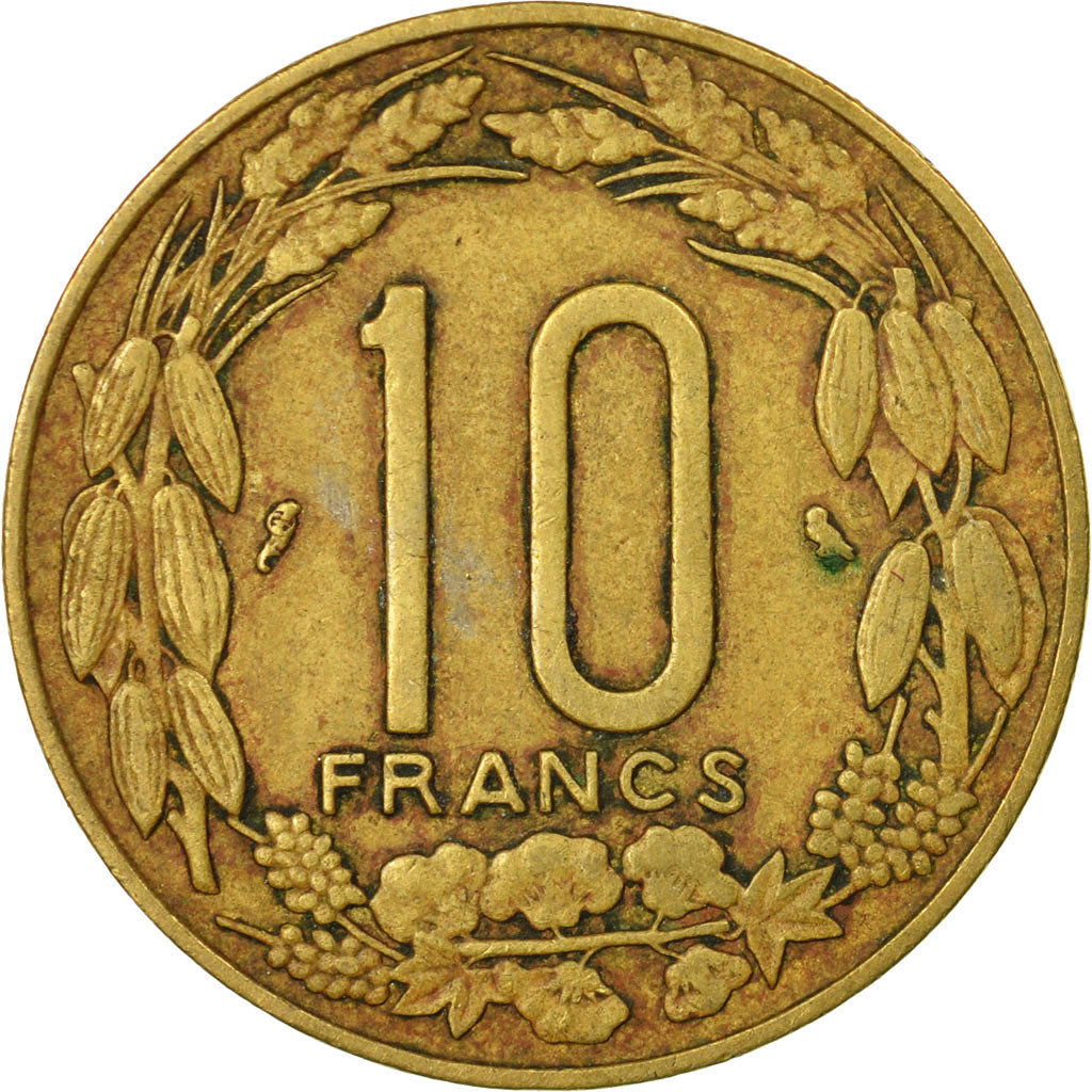 Moneta, Stati dell’Africa equatoriale, 10 Francs, 1967, Paris, MB