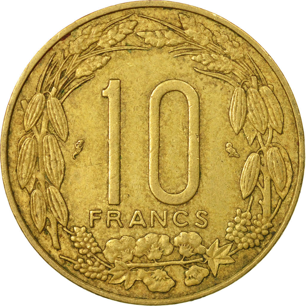 Moneta, Stati dell’Africa equatoriale, 10 Francs, 1967, Paris, MB+