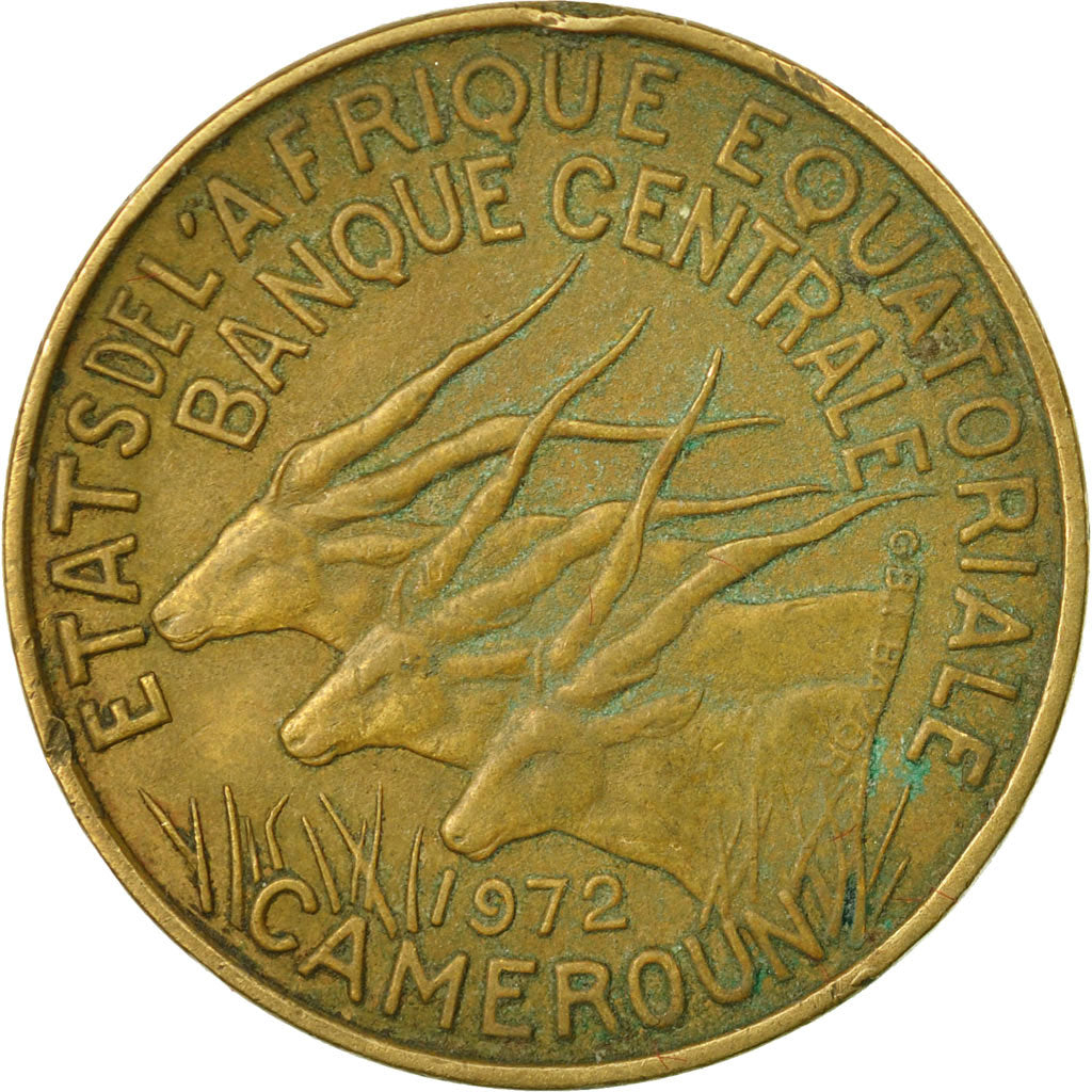 Moneta, Stati dell’Africa equatoriale, 10 Francs, 1972, Paris, MB