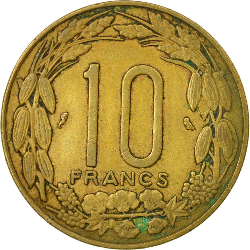 Moneta, Stati dell’Africa equatoriale, 10 Francs, 1972, Paris, MB