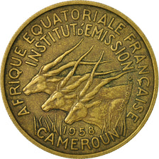 Munten, Kameroen, 25 Francs, 1958, Paris, FR, Aluminum-Bronze, KM:12