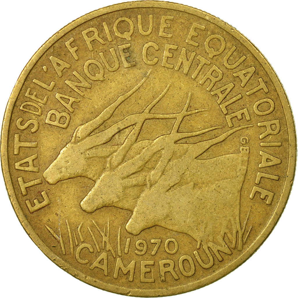 Moneta, Stati dell’Africa equatoriale, 25 Francs, 1970, Paris, MB+