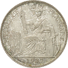 Moneta, INDOCINA FRANCESE, 20 Cents, 1937, Paris, MB, Argento, KM:17.2