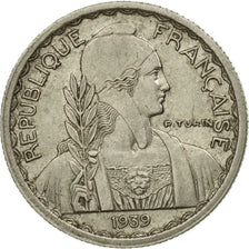 Coin, FRENCH INDO-CHINA, 10 Cents, 1939, Paris, VF(30-35), Nickel, KM:21.1