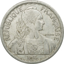 Munten, FRANS INDO-CHINA, 20 Cents, 1945, Castelsarrasin, FR+, Aluminium