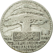 Moneta, Libano, 10 Piastres, 1929, BB, Argento, KM:6