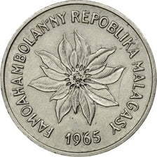 Coin, Madagascar, 2 Francs, 1965, Paris, EF(40-45), Stainless Steel, KM:9