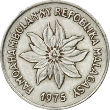 Munten, Madagascar, 2 Francs, 1975, Paris, ZF, Stainless Steel, KM:9