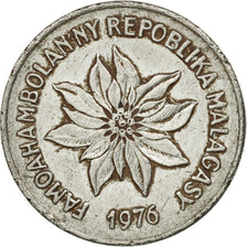 Coin, Madagascar, 2 Francs, 1976, Paris, VF(20-25), Stainless Steel, KM:9