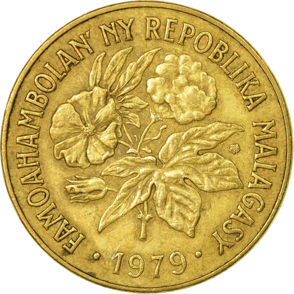 Münze, Madagascar, 20 Francs, 4 Ariary, 1979, Paris, S+, Aluminum-Bronze, KM:12