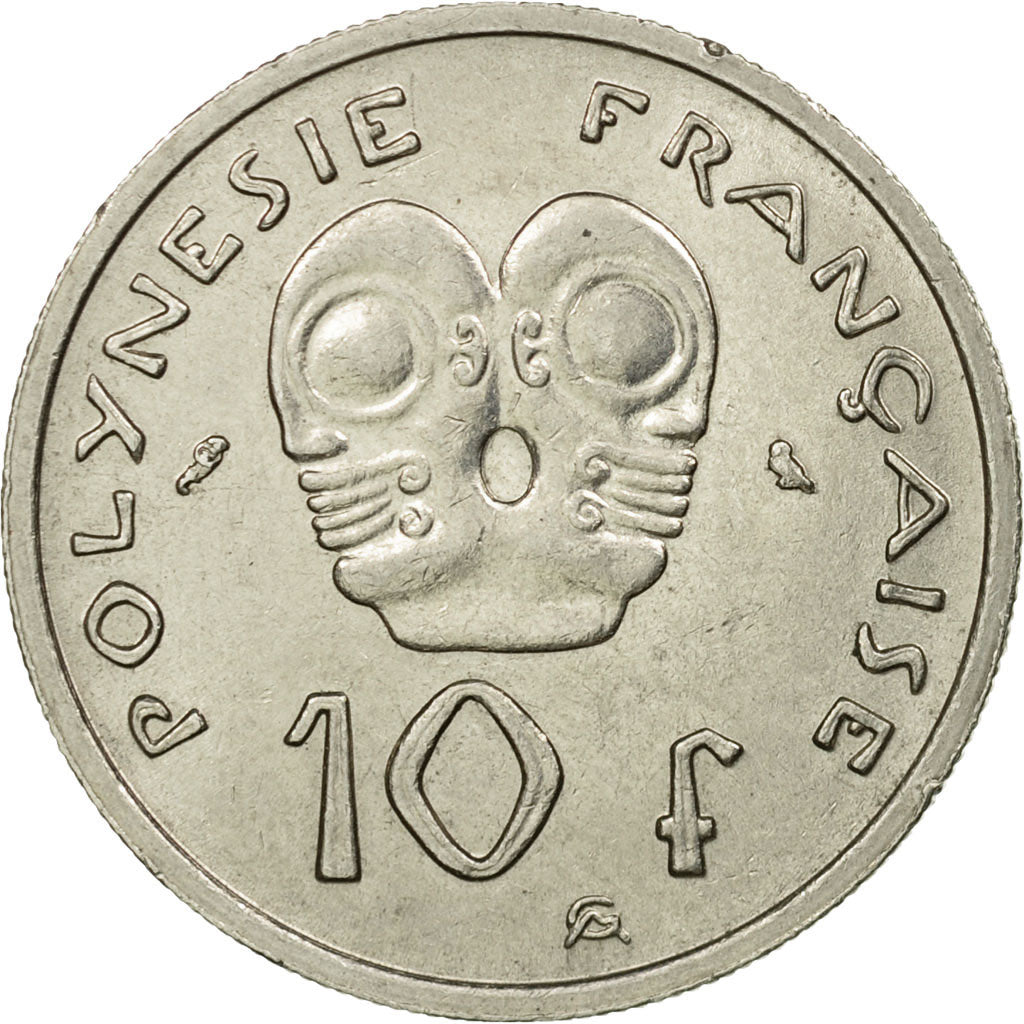 Moneta, Polinezja Francuska, 10 Francs, 1967, Paris, EF(40-45), Nikiel, KM:5