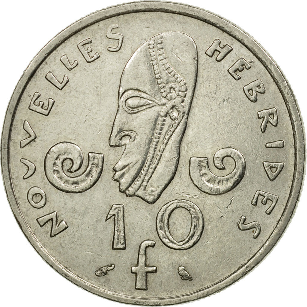 Moneta, Polinesia francese, 10 Francs, 1973, Paris, MB+, Nichel, KM:8