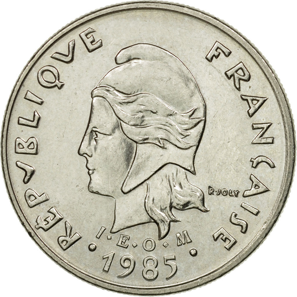 Coin, French Polynesia, 10 Francs, 1985, Paris, EF(40-45), Nickel, KM:8