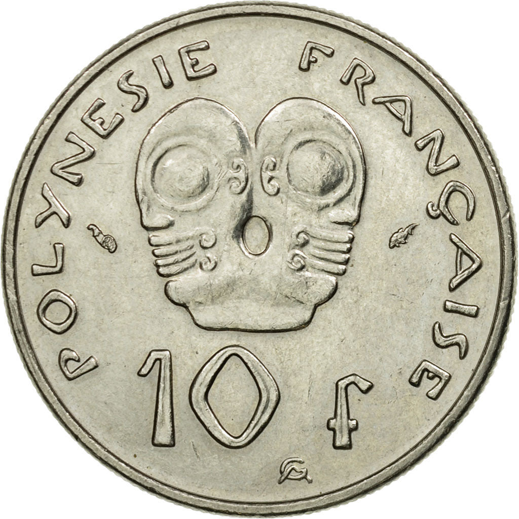 Coin, French Polynesia, 10 Francs, 1985, Paris, EF(40-45), Nickel, KM:8