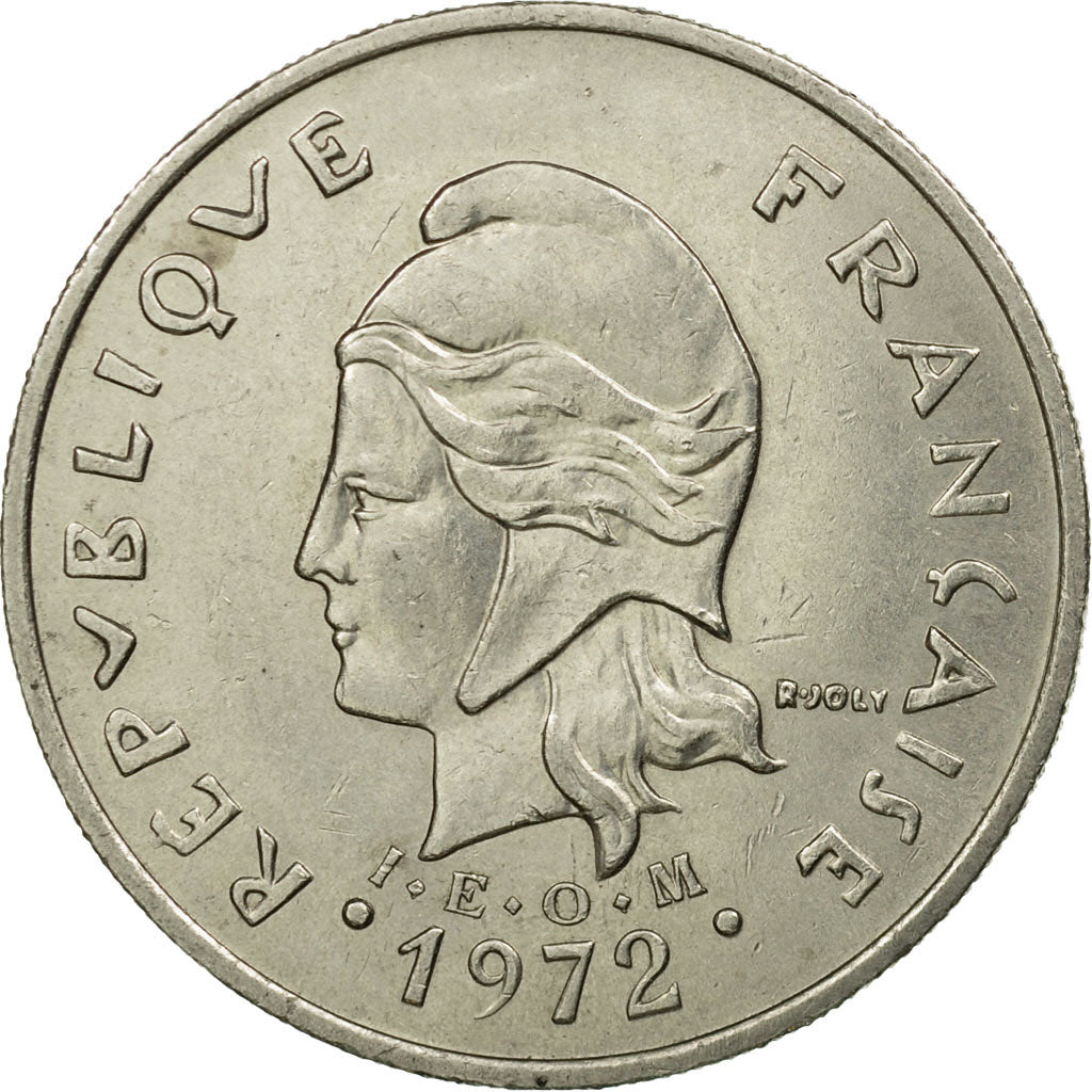 Monnaie, Nouvelle-Calédonie, 20 Francs, 1972, Paris, TTB, Nickel, KM:12