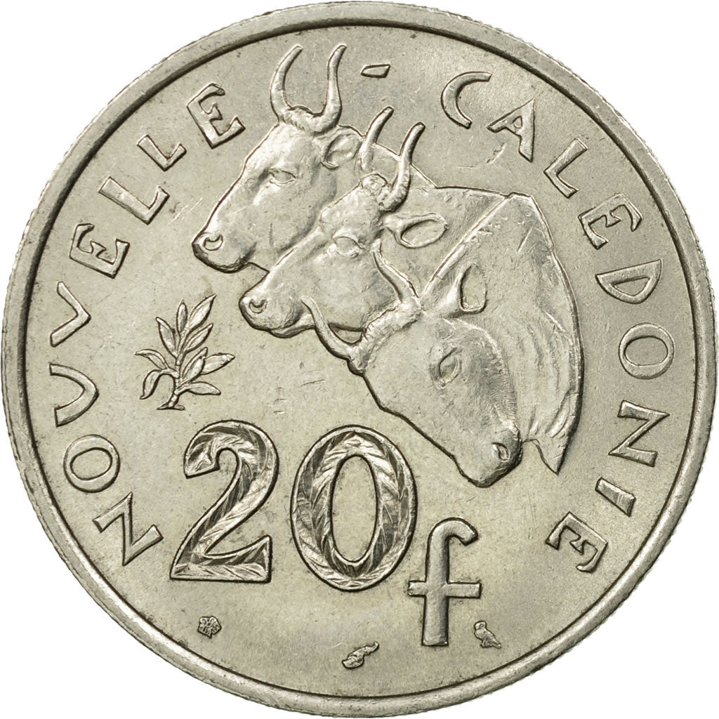 Monnaie, Nouvelle-Calédonie, 20 Francs, 1972, Paris, TTB, Nickel, KM:12