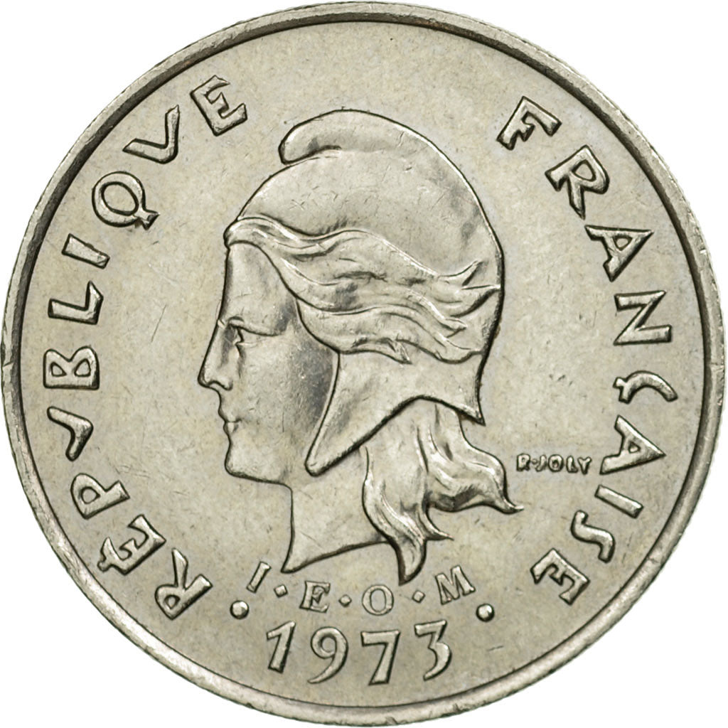 Münze, Neukaledonien, 10 Francs, 1973, Paris, SS, Nickel, KM:11