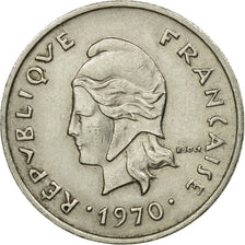 Munten, Nieuwe Hebriden, 10 Francs, 1970, Paris, ZF, Nickel, KM:2.1