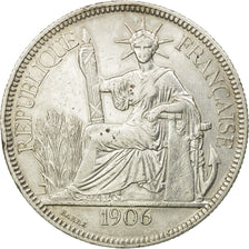 Münze, FRENCH INDO-CHINA, Piastre, 1906, Paris, SS, Silber, KM:5a.1