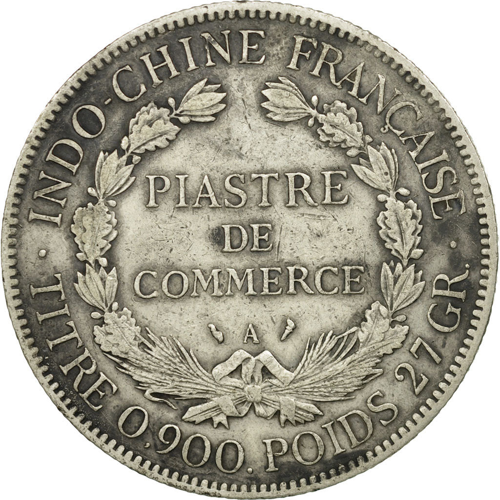 Münze, FRENCH INDO-CHINA, Piastre, 1909, Paris, S, Silber, KM:5a.1