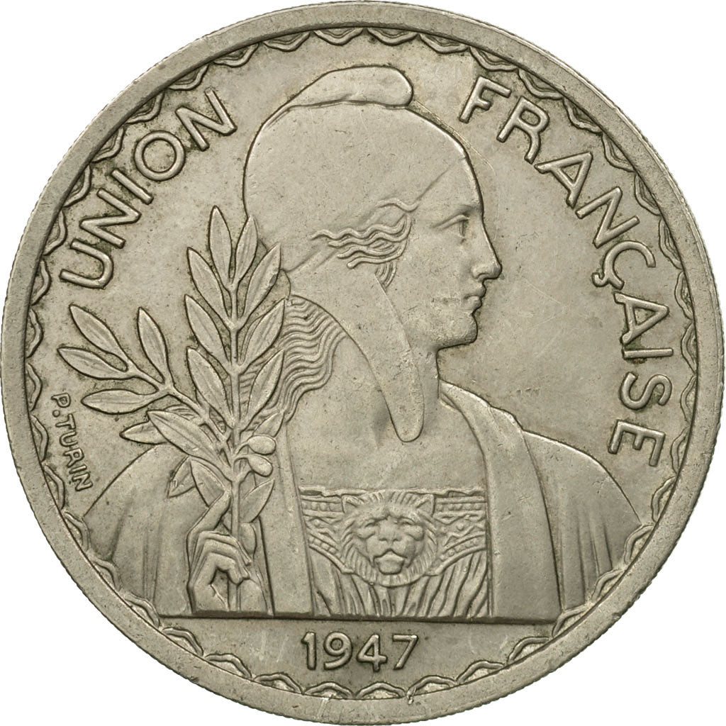 Coin, FRENCH INDO-CHINA, Piastre, 1947, Paris, EF(40-45), Copper-nickel, KM:32.2