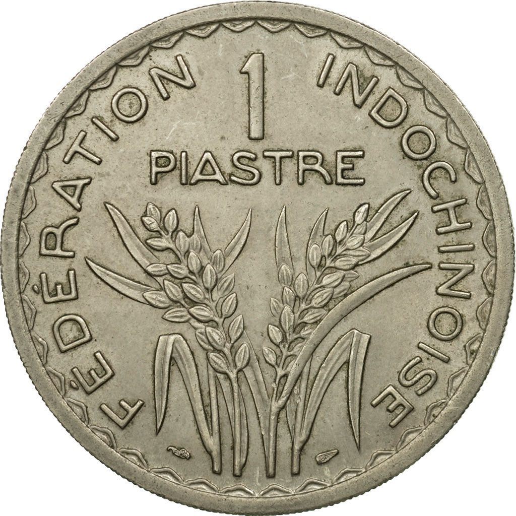 Coin, FRENCH INDO-CHINA, Piastre, 1947, Paris, EF(40-45), Copper-nickel, KM:32.2