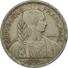 Munten, FRANS INDO-CHINA, 20 Cents, 1939, Paris, FR+, Copper-nickel, KM:23a.1