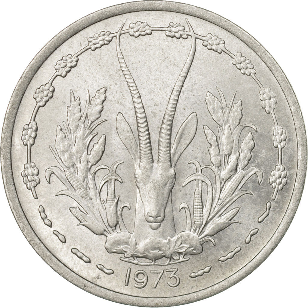 Monnaie, West African States, Franc, 1973, Paris, TTB, Aluminium, KM:3.1