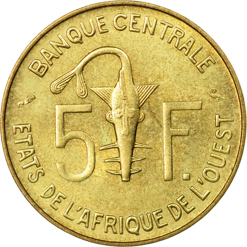Coin, West African States, 5 Francs, 1970, Paris, EF(40-45)