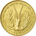 Moneta, Stati dell'Africa occidentale, 5 Francs, 1971, Paris, MB+
