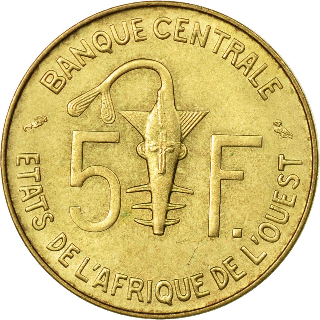 Münze, West African States, 5 Francs, 1973, Paris, S+, Aluminum-Nickel-Bronze