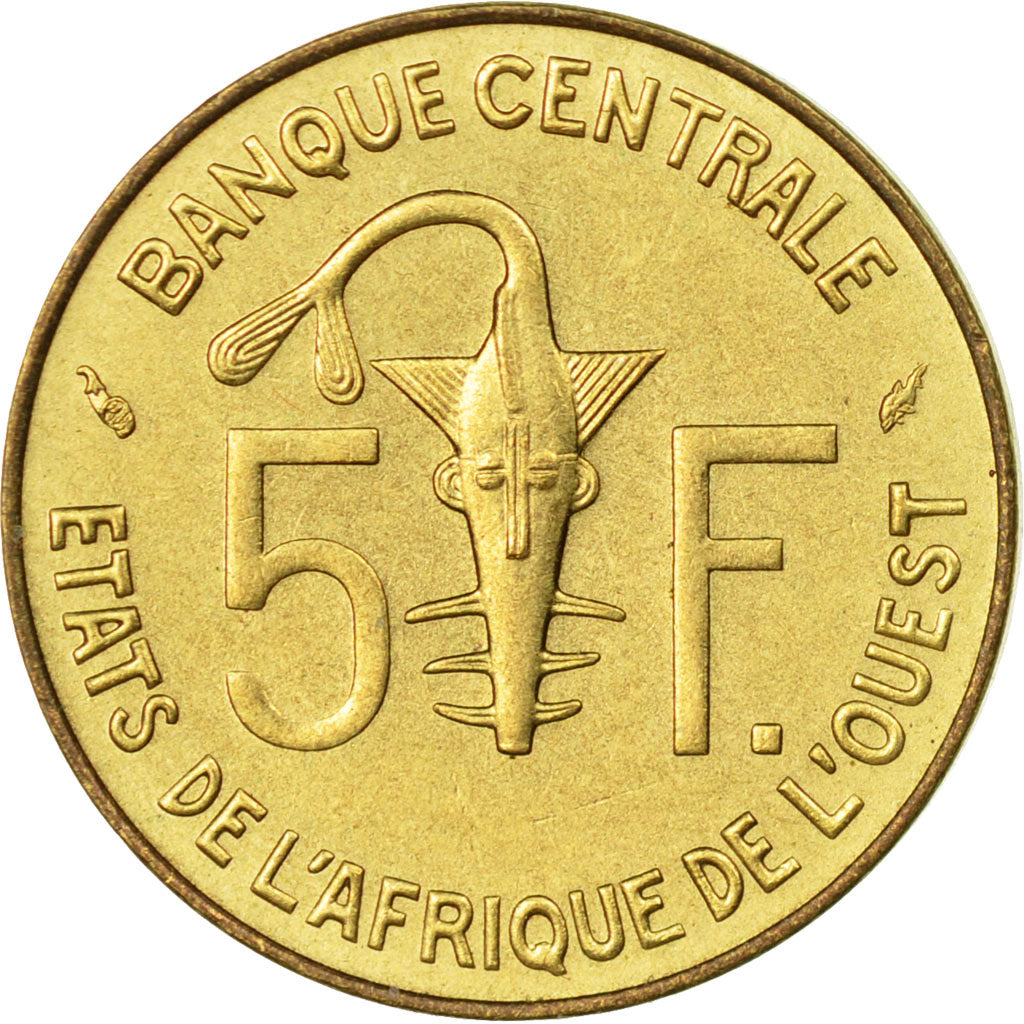 Moneta, Stati dell'Africa occidentale, 5 Francs, 1981, Paris, BB