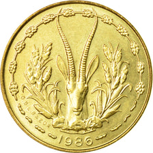 Coin, West African States, 5 Francs, 1986, Paris, EF(40-45)