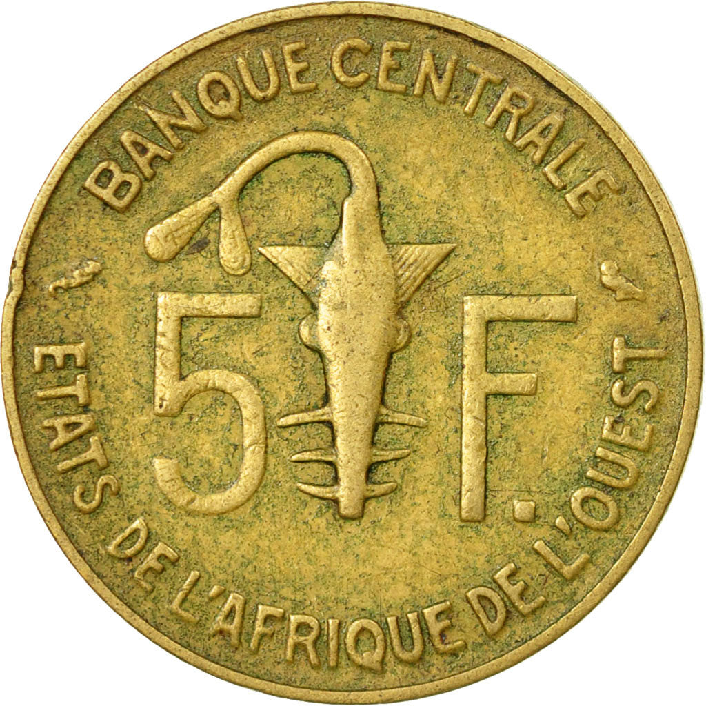 Moneta, Stati dell'Africa occidentale, 5 Francs, 1968, Paris, MB