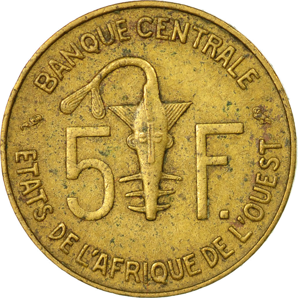 Münze, West African States, 5 Francs, 1960, Paris, S, Aluminum-Bronze, KM:2